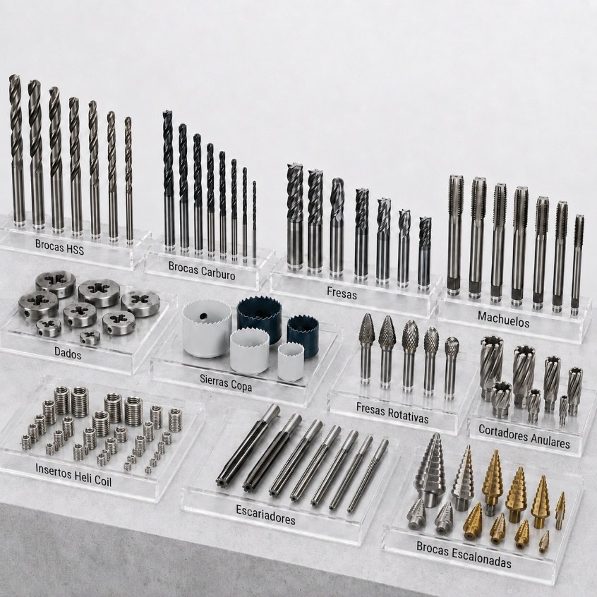 Herramental industrial: brocas, machuelos y herramientas de corte en CCH Ferreterías